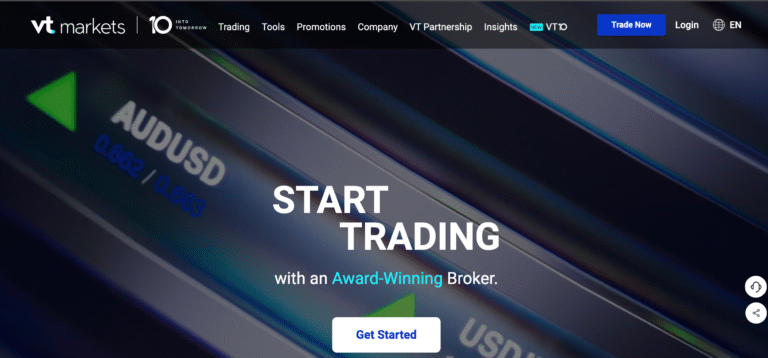 screenshot of vt markets
